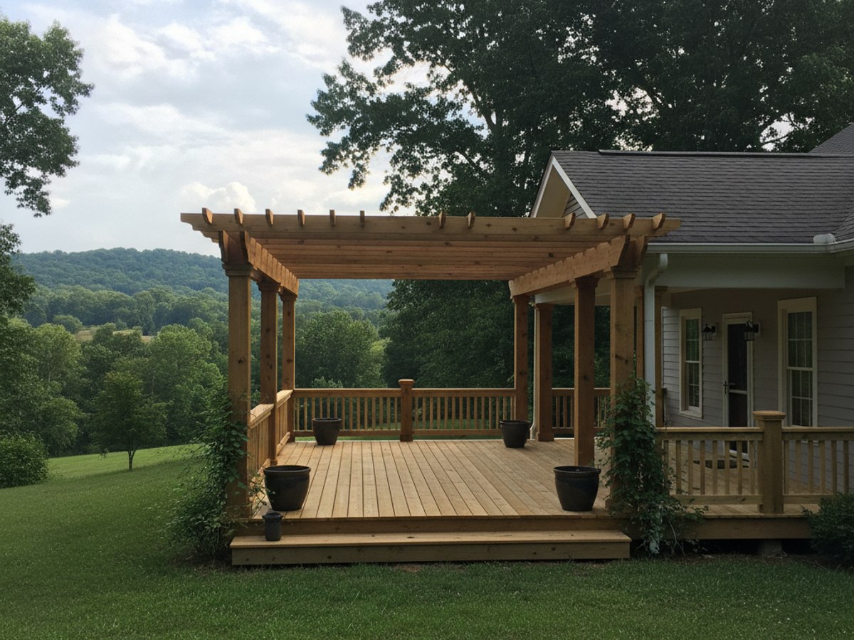 Custom Deck Design completed by Absolute Deck Solutions in Bartlett, TN