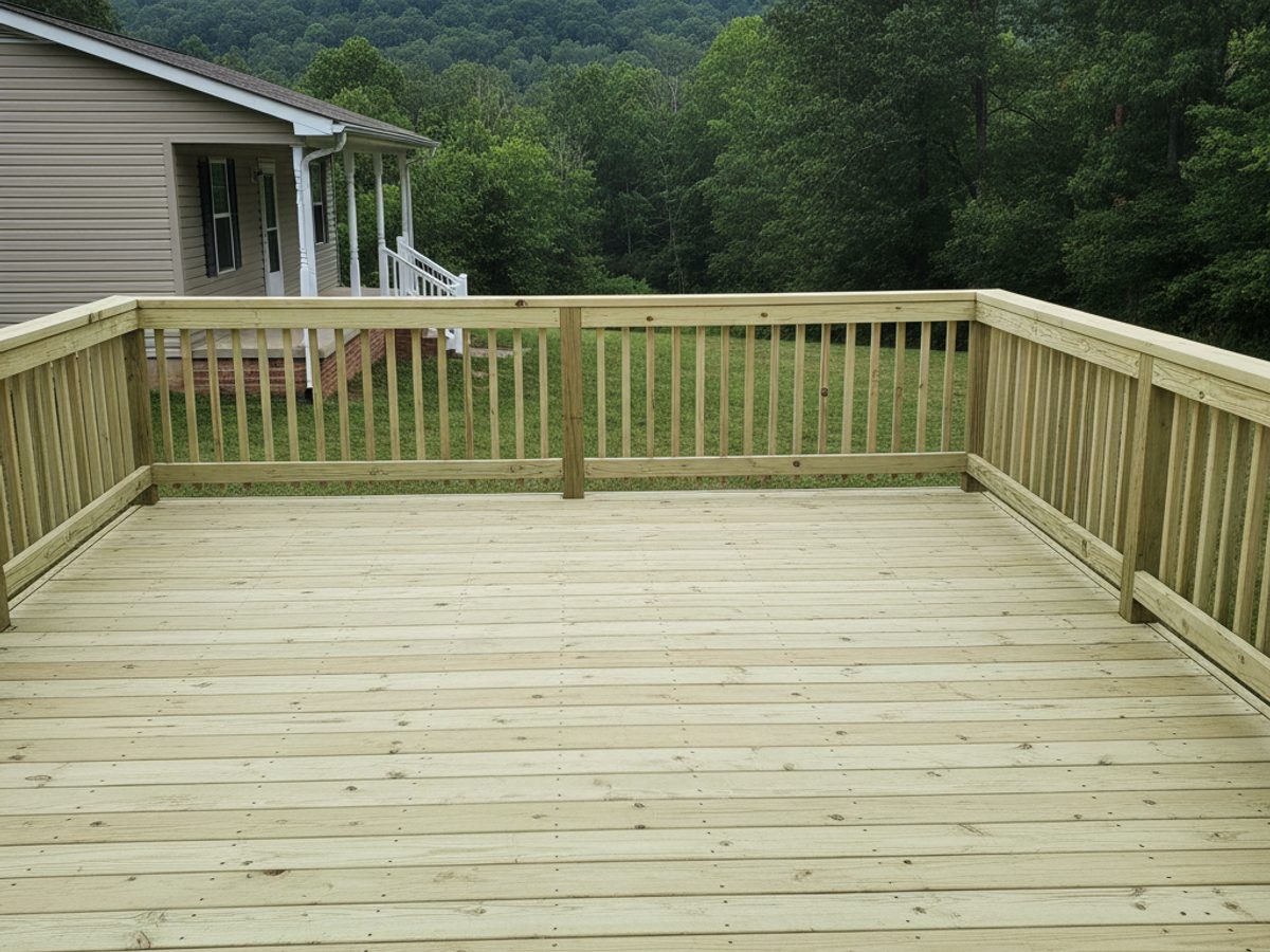 Absolute Deck Solutions crew at work on a home in Collierville, TN